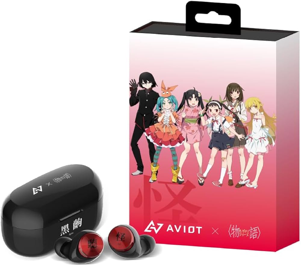 AVIOT トゥルーワイヤレスイヤホン　物語シリーズ　蕩 TE-D01v-MGK(怪) / TE-D01v-MGT(蕩) 物語シリーズコラボ